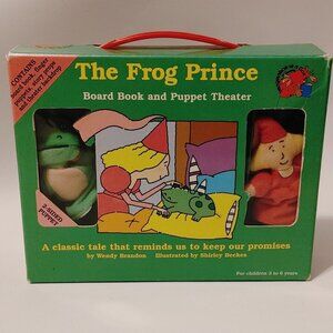 THE FROG PRINCE Board Book and Finger Puppet Theatre Gift Set 2004
